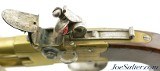 British Brass Frame Flintlock Tap-Action Pistol by J. & W. Richards - Image 9 of 12