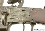 British Iron Frame Tap-Action Flintlock Pistol by Bates of London - Image 7 of 14