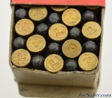 Peters 22 Short Target Ammo Full Box 50 Rounds 1948 Red "Target" Issue - 7 of 7