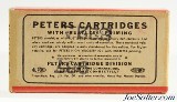Peters 22 Short Target Ammo Full Box 50 Rounds 1948 Red "Target" Issue - 6 of 7