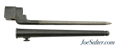 WWII Canadian Enfield No.4 MkII Bayonet with Scabbard Long Branch - Image 1 of 5