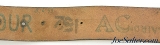 WWI Canadian Military Snake Clasp Leather Belt Ottawa 1912 - 5 of 7
