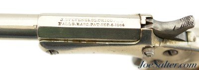 Antique J. Stevens Old Model Pocket Pistol 22 Cal RF - Image 9 of 13