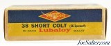 Western 38 Short Colt Ammo "Bullseye" Target Logo Box Lubaloy 50 Rds - Image 2 of 7