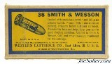 Full Box Western "Bullseye" Target Logo 38 S&W Ammo Lubaloy Bullet - Image 6 of 7