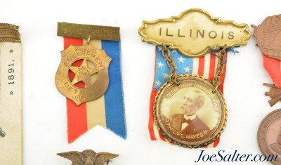 G.A.R. Encampment Medals and Ribbons Mass Illinois WI Iowa Detroit - Image 3 of 10
