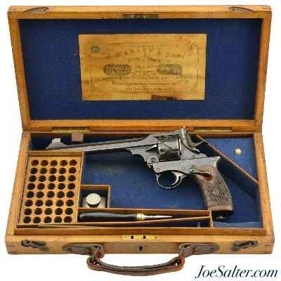 Webley-Fosbery Model 1903 Target Revolver in W&S Case - Image 1 of 15