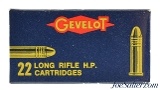 Scarce Canadian 1960's Gevelot 22 LR Ammo Full Box Made in Mexico - Image 1 of 4