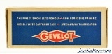 Scarce Canadian 1960's Gevelot 22 LR HP Ammo Full Box Nickel Plated - 2 of 4