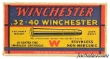 Winchester 32-40 WCF Ammo Full "1939" Box - 1 of 7