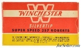 Crisp Early 1950'sWinchester Super Speed 257 Roberts Sivertip Ammo Full Box - 1 of 7