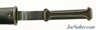 US 1892 Krag Second Type Narrow Pivoting Wire Keeper Scabbard 1905 - Image 2 of 4