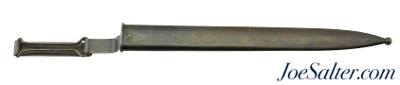 US 1892 Krag Second Type Narrow Pivoting Wire Keeper Scabbard 1905 - Image 1 of 4