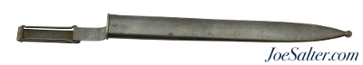 US 1892 Krag Second Type Wide Pivoting Wire Keeper Scabbard 1899 to 1905 - Image 1 of 4
