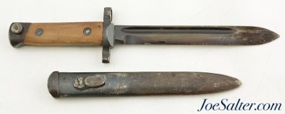 WWII Italian Carcano M1938 Fixed Bayonet with Scabbard - Image 2 of 8