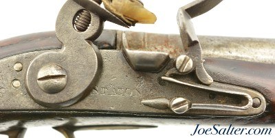 Rev War Era 1777 Dated East India Company Flintlock Pistol by Staton - Image 5 of 15