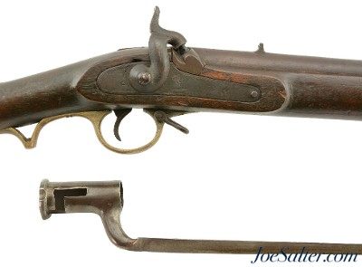 Very Rare British East India Company Pattern F Percussion Musket with Original Bayonet - Image 1 of 15