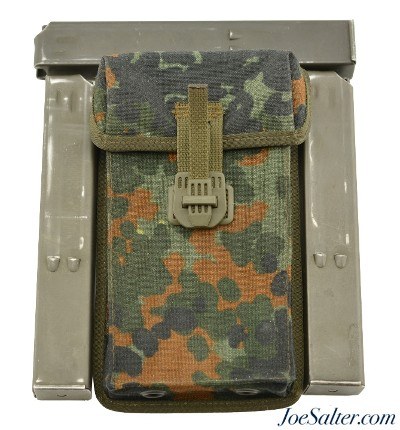 3 UZI Magazine 32 Round 9 MM with German Flecktarn Pouch - Image 1 of 7