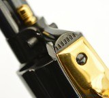 Excellent LNIB Colt Custom Gun Shop SAA 45 Colt Gold Plated and Royal Blue - Image 13 of 15