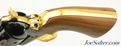 Excellent LNIB Colt Custom Gun Shop SAA 45 Colt Gold Plated and Royal Blue - Image 8 of 15