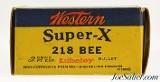 Vintage Western Super 218 BEE 46gr. Open Point Expanding Bullet 50rnds - 2 of 7