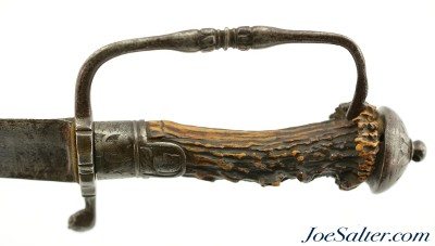 Revolutionary War Era Germanic Stag Hilt Hanger - Image 12 of 12