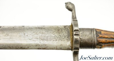 Revolutionary War Era Germanic Stag Hilt Hanger - Image 9 of 12