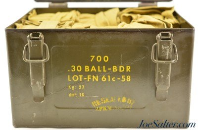 700 Round Case of FN .30-06 Ball Ammunition 1958 685 rounds - Image 2 of 5