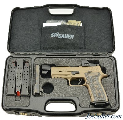 Sig Sauer Custom Works P320 AXG Scorpion 9mm FDE 17+1 W/Extras - Image 1 of 14