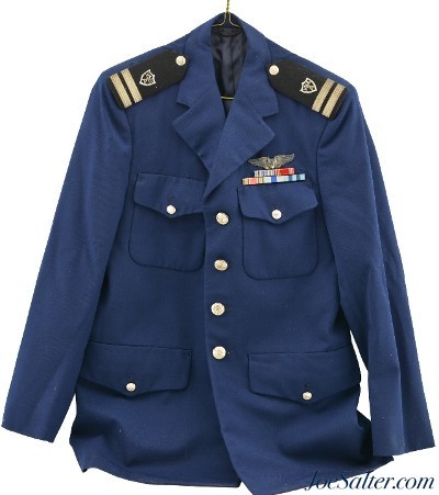 US Coast Guard Auxiliary Blue Officer’s Tunic with Ribbons and Shoulder Boards - Image 1 of 8