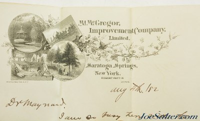 Dr. Edward Maynard Signed Check, Bank Draft & Correspondence - Image 10 of 13