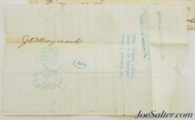 Dr. Edward Maynard Signed Check, Bank Draft & Correspondence - Image 5 of 13