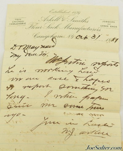 Dr. Edward Maynard Signed Check, Bank Draft & Correspondence - Image 7 of 13