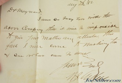 Dr. Edward Maynard Signed Check, Bank Draft & Correspondence - Image 11 of 13