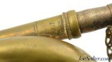 Vintage Czechoslovakian US M1892 Brass Military Field Trumpet 17" - Image 4 of 8