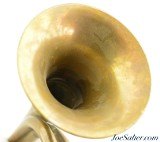 Vintage Czechoslovakian US M1892 Brass Military Field Trumpet 17" - Image 7 of 8