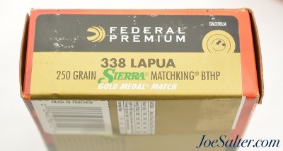Federal Premium Gold Medal 338 Lapua Magnum Sierra Matchking Ammo 60rnds - Image 2 of 3