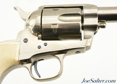 Custom 3rd Gen Colt Sheriff's Model SAA 455 Eley Ivory Grips Black Powder Frame Built 1985 - Image 6 of 15