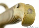Civil War Remington Model 1863 Zouave Rifle Saber Bayonet and Scabbard - Image 10 of 14