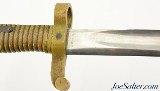 Civil War Remington Model 1863 Zouave Rifle Saber Bayonet and Scabbard - Image 4 of 14
