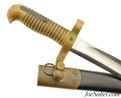 Civil War Remington Model 1863 Zouave Rifle Saber Bayonet and Scabbard - Image 1 of 14