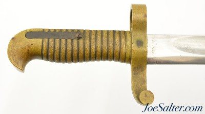 Civil War Remington Model 1863 Zouave Rifle Saber Bayonet and Scabbard - Image 3 of 14