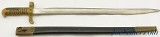 Civil War Remington Model 1863 Zouave Rifle Saber Bayonet and Scabbard - Image 2 of 14