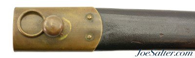 Civil War Remington Model 1863 Zouave Rifle Saber Bayonet and Scabbard - Image 11 of 14
