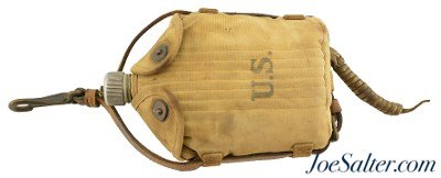 Scarce WWI M1910 Mounted Cavalry Canteen Dated 1918 Unit Mark - Image 1 of 8