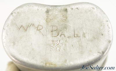 Scarce WWI M1910 Mounted Cavalry Canteen Dated 1918 Unit Mark - Image 8 of 8