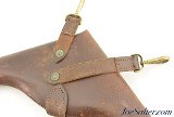 British WWI-II Brown leather Sam Browne Holster - Image 3 of 4
