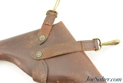 British WWI-II Brown leather Sam Browne Holster - Image 3 of 4