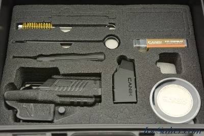 Boxed Canik TTI Combat Pistol 9mm 18+1 Holster & Grip Swells - Image 10 of 13