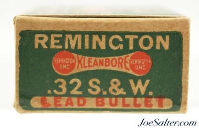 Excellent Brick Fresh 1930's "Dog Bone" Kleanbore Logo 32 S&W Smokeless Ammo - Image 5 of 7